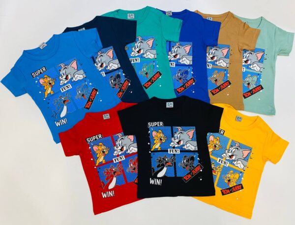 Футболка"Tom&Jerry" для хлопчиків р.3--7років Тканина: кулір хб